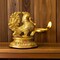Brass Peacock Diya Annam Deepak Idol Oil Lamp Deepam with Base for Home Temple Mandir Office Diwali Decoration Kathu Vilakku Puja Diya - Deepawali Housewarming Return Gift